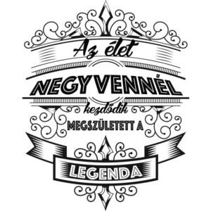 Az élet negyvennél kezdődik - Unisex Farmerkabát