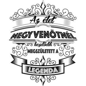 Az élet negyvenötnél kezdődik - Unisex Farmerkabát