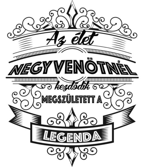 Az élet negyvenötnél kezdődik Póló - Ha Birthday rajongó ezeket a pólókat tuti imádni fogod!