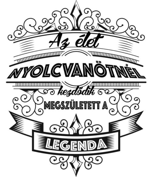 Az élet nyolcvanötnél kezdődik Póló - Ha Birthday rajongó ezeket a pólókat tuti imádni fogod!