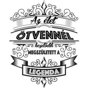Az élet ötvennél kezdődik - Unisex Farmerkabát