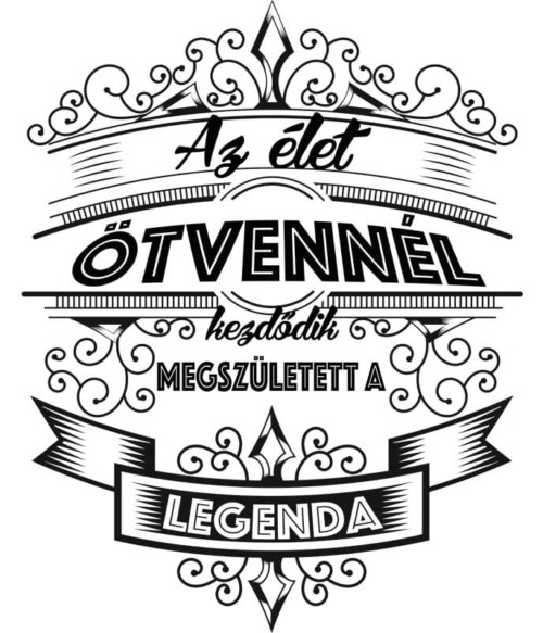 Az élet ötvennél kezdődik Póló - Ha Birthday rajongó ezeket a pólókat tuti imádni fogod!