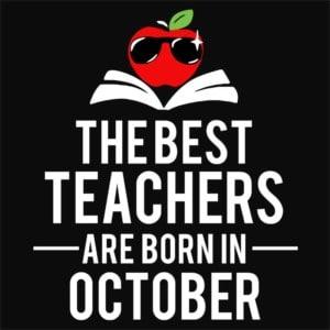 Best teacher october - Unisex Farmerkabát