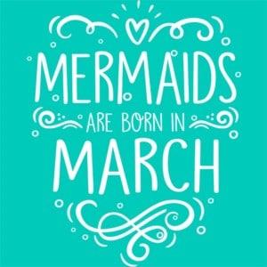 Mermaids are born in march - Unisex Farmerkabát