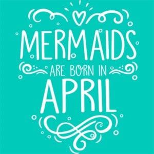 Mermaids are born in april - Unisex Farmerkabát