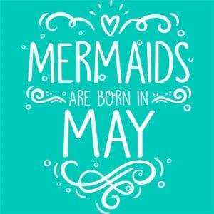 Mermaids are born in may - Unisex Farmerkabát