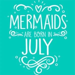 Mermaids are born in july - Unisex Farmerkabát