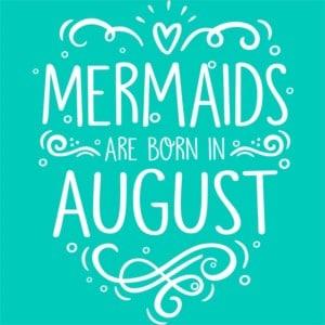 Mermaids are born in august - Unisex Farmerkabát