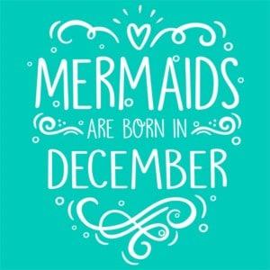 Mermaids are born in december - Unisex Farmerkabát