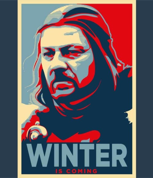 Winter is coming obama style Póló - Ha Game of Thrones rajongó ezeket a pólókat tuti imádni fogod!