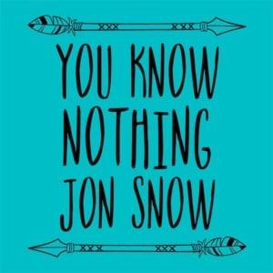 You know nothing Jon Snow - Unisex Farmerkabát