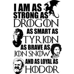 I am as strong as Drogon - Unisex Farmerkabát