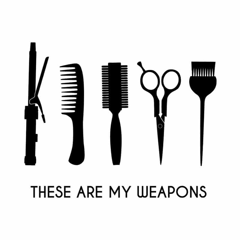Hair weapons