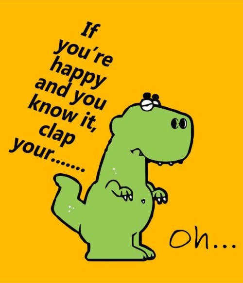 Happy T-rex Póló - Ha Fun Texts rajongó ezeket a pólókat tuti imádni fogod!