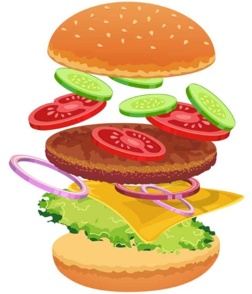 Hamburger Póló - Ha Food rajongó ezeket a pólókat tuti imádni fogod!