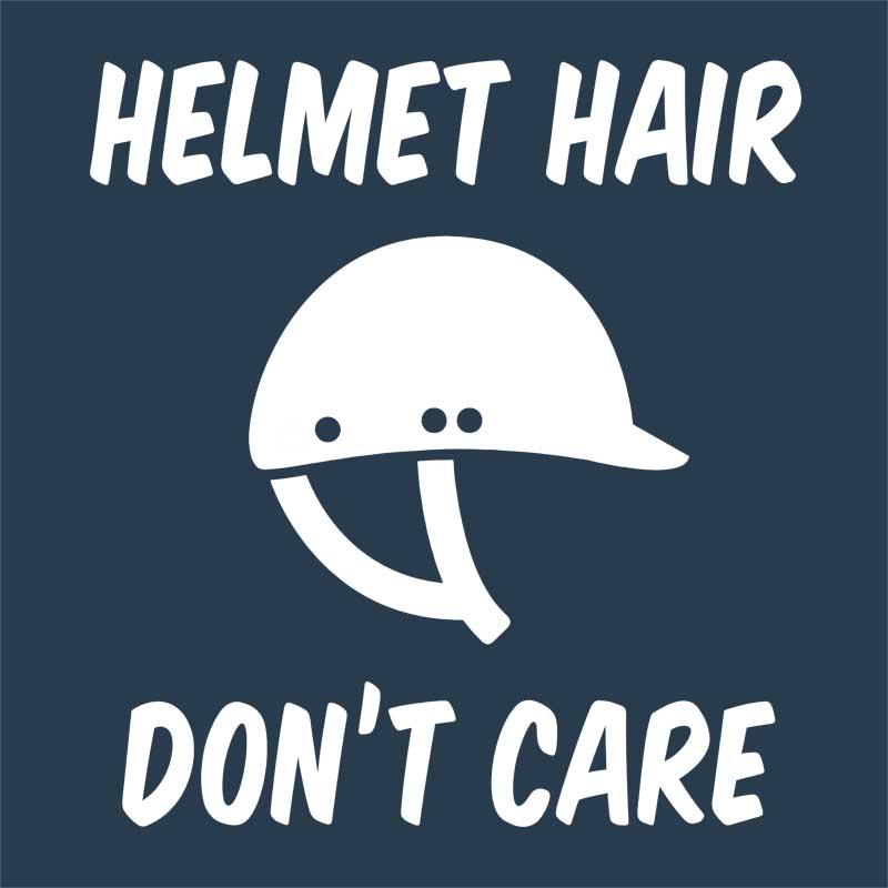 Helmet hair