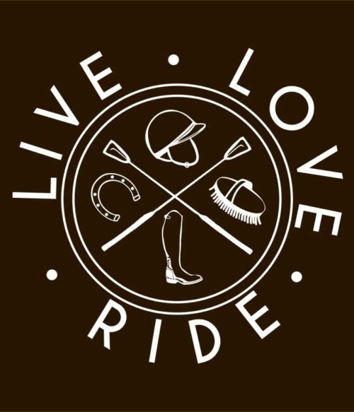 Live Love Ride Icons Póló - Ha Horse rajongó ezeket a pólókat tuti imádni fogod!