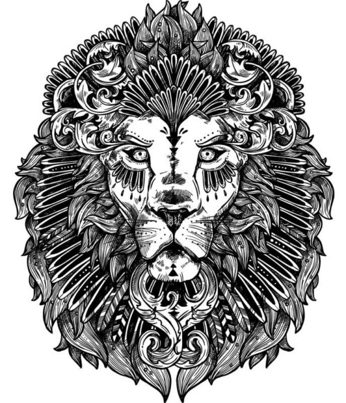 Ornamental lion Póló - Ha Lion rajongó ezeket a pólókat tuti imádni fogod!