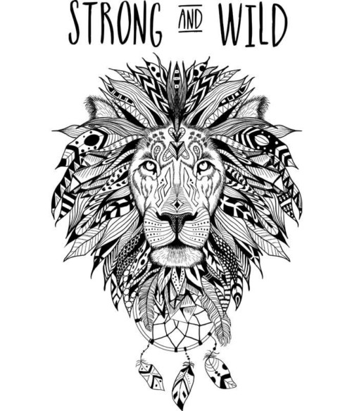 Strong and wild lion Póló - Ha Lion rajongó ezeket a pólókat tuti imádni fogod!