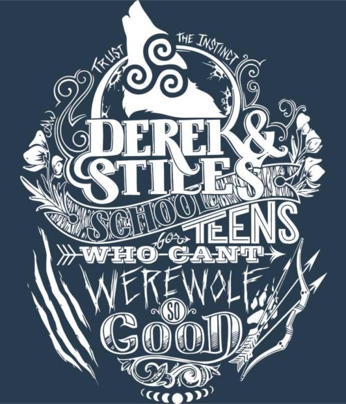 Derek & Stiles Póló - Ha Teen Wolf rajongó ezeket a pólókat tuti imádni fogod!