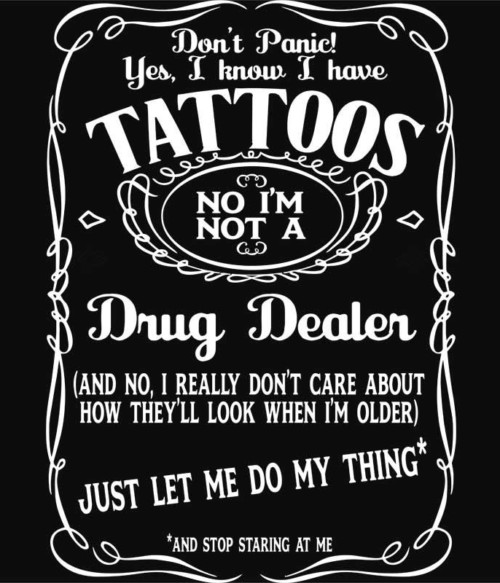 Don't panic tattoo Póló - Ha Tattoo rajongó ezeket a pólókat tuti imádni fogod!