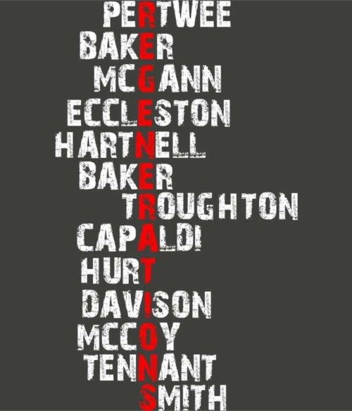 Regenerations Póló - Ha Doctor Who rajongó ezeket a pólókat tuti imádni fogod!