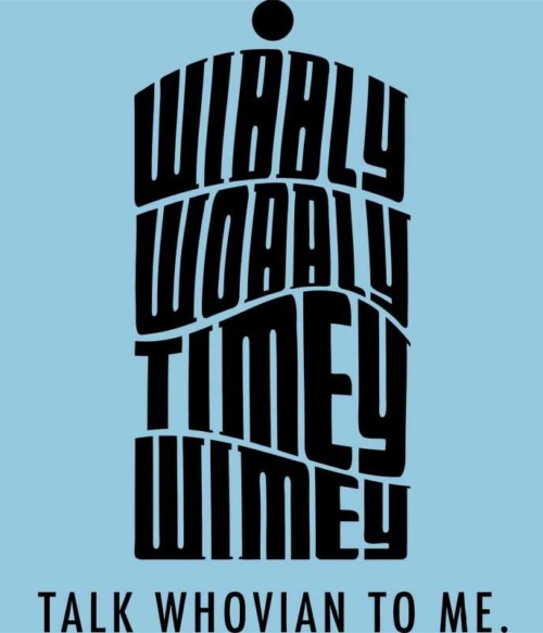 Talk whovian to me Póló - Ha Doctor Who rajongó ezeket a pólókat tuti imádni fogod!