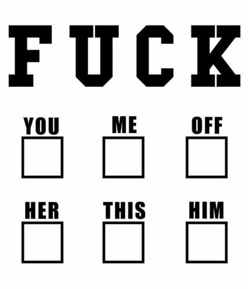 Fuck checklist Póló - Ha Shameless rajongó ezeket a pólókat tuti imádni fogod!