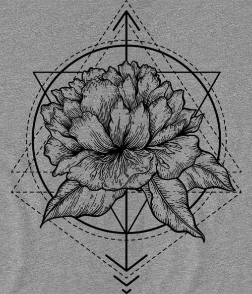 Geometric flower tattoo Póló - Ha Flower rajongó ezeket a pólókat tuti imádni fogod!