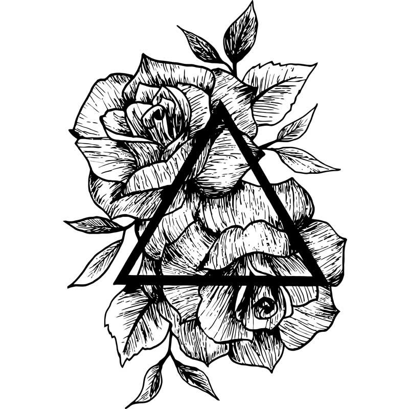 Rose and triangle