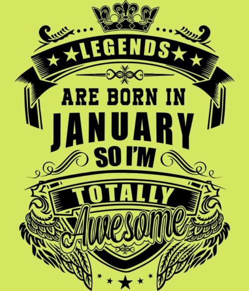 Totally Awesome January Póló - Ha Birthday rajongó ezeket a pólókat tuti imádni fogod!