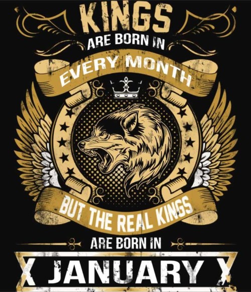 The Real Kings January Póló - Ha Birthday rajongó ezeket a pólókat tuti imádni fogod!