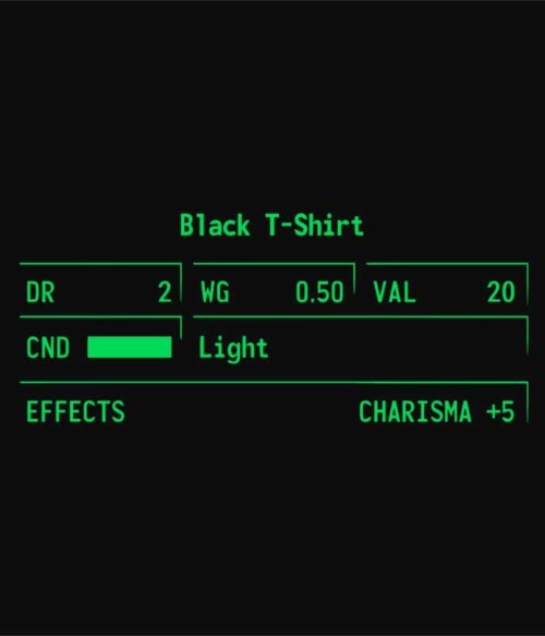 Fallout black t-shirt Póló - Ha Fallout rajongó ezeket a pólókat tuti imádni fogod!