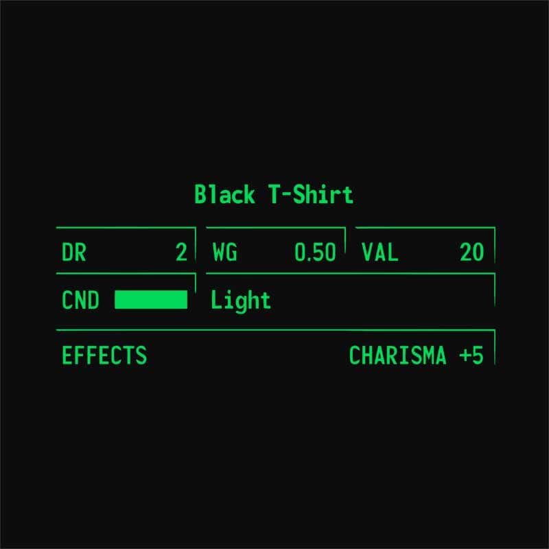 Fallout black t-shirt