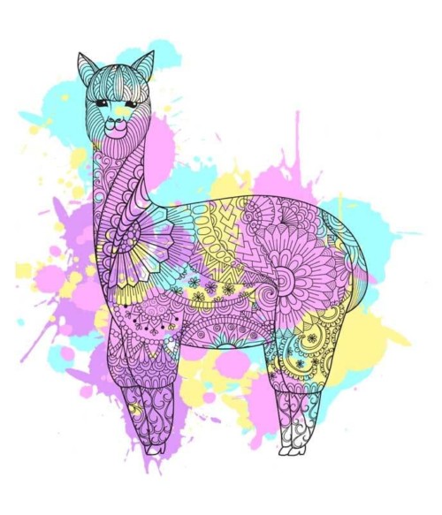 Watercolor llama Póló - Ha Llama rajongó ezeket a pólókat tuti imádni fogod!