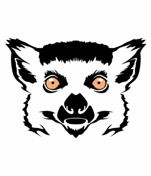 Lemur face Póló - Ha Lemur rajongó ezeket a pólókat tuti imádni fogod!