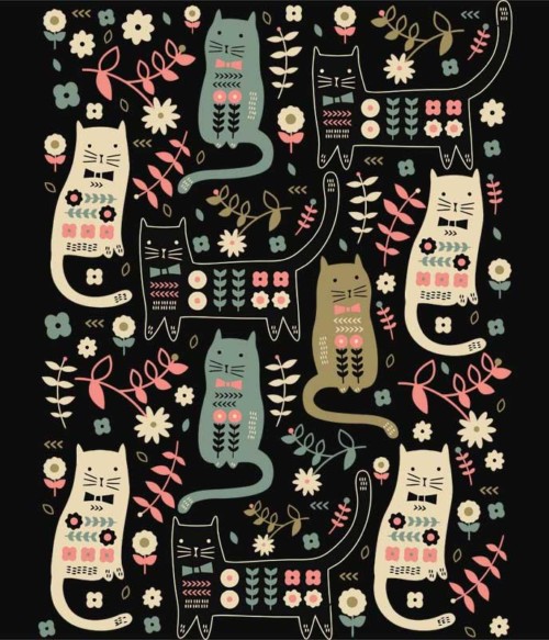 Cat pattern Póló - Ha Cat rajongó ezeket a pólókat tuti imádni fogod!