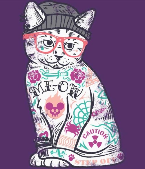 Tattoo cat Póló - Ha Cat rajongó ezeket a pólókat tuti imádni fogod!