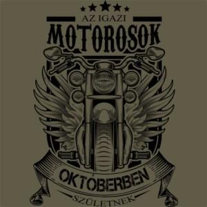 Igazi Motoros Október - Unisex Farmerkabát