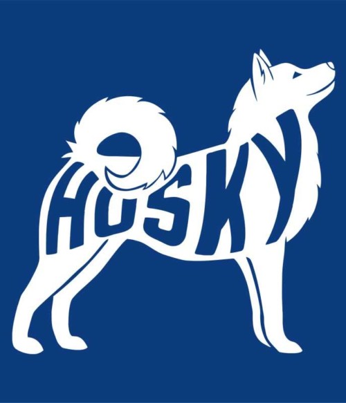 Husky silhouette Póló - Ha Dog rajongó ezeket a pólókat tuti imádni fogod!