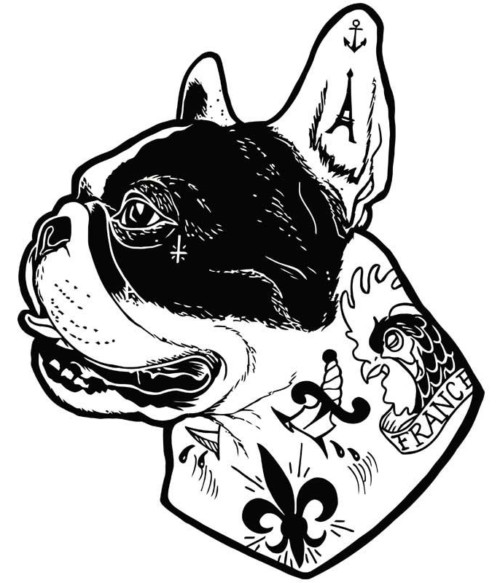 Tattooed french bulldog Póló - Ha Dog rajongó ezeket a pólókat tuti imádni fogod!