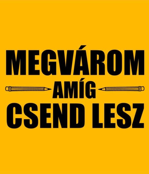 Megvárom amíg csend lesz Póló - Ha Teacher rajongó ezeket a pólókat tuti imádni fogod!