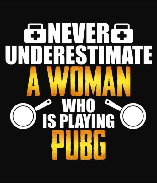 Woman PUBG Póló - Ha Playerunknowns Battlegrounds rajongó ezeket a pólókat tuti imádni fogod!