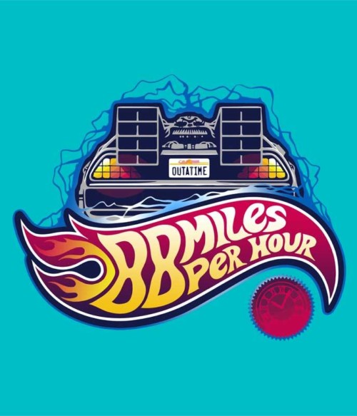 88 Miles Hot Wheels Póló - Ha Back to the Future rajongó ezeket a pólókat tuti imádni fogod!