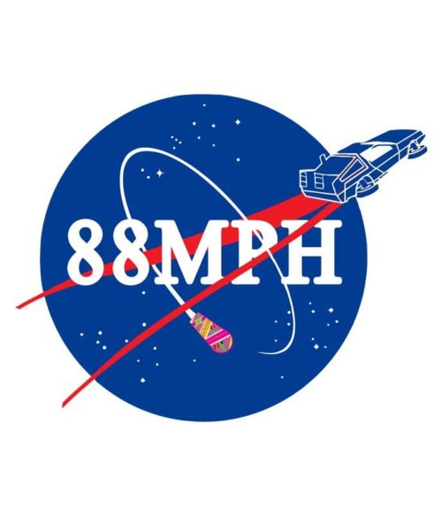 88 MPH Nasa Logo Póló - Ha Back to the Future rajongó ezeket a pólókat tuti imádni fogod!