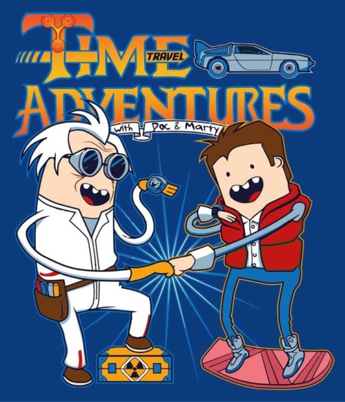 Time Travel Adventures Póló - Ha Back to the Future rajongó ezeket a pólókat tuti imádni fogod!