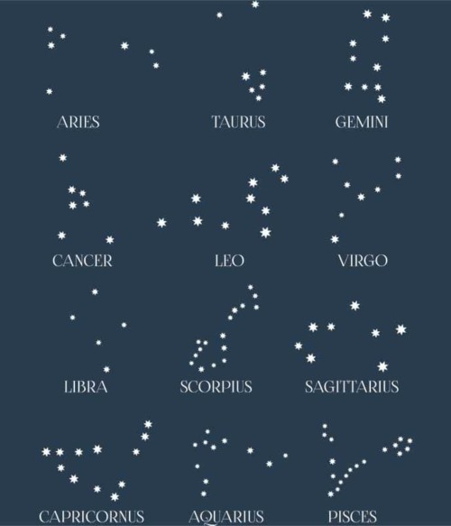 Zodiac star costellations Póló - Ha Astronomy rajongó ezeket a pólókat tuti imádni fogod!