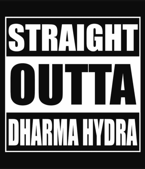 Straight outta Dharma hydra Póló - Ha Lost rajongó ezeket a pólókat tuti imádni fogod!