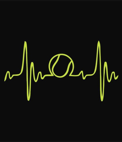 Tennis heartbeat Póló - Ha Tennis rajongó ezeket a pólókat tuti imádni fogod!