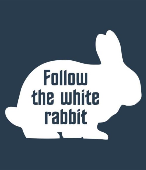 Follow the white rabbit Póló - Ha The Matrix rajongó ezeket a pólókat tuti imádni fogod!